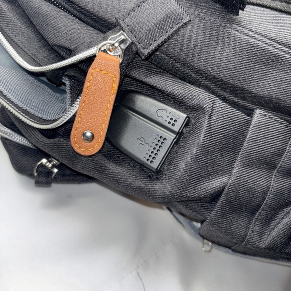 Black LOVEVOOK Diaper Bag Backpack‎ Waterproof Quilted Travel Nappy Bag - Picture 7 of 8